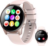 Denver Smartwatch - Android & iOS - Volledige Belfunctie - Amoled Display - Sporthorloge - Hartslagmeter - Saturatiemeter - Slaapmonitor - SWC392 - Roze
