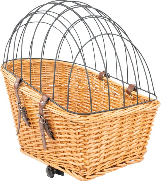 MaxxPet Fietsmand hond - Hondenmand fiets - Fietsmand hond - Voor Bagagedrager - 55x35x51,5cm - Bruin van MaxxPet — afbeelding 2