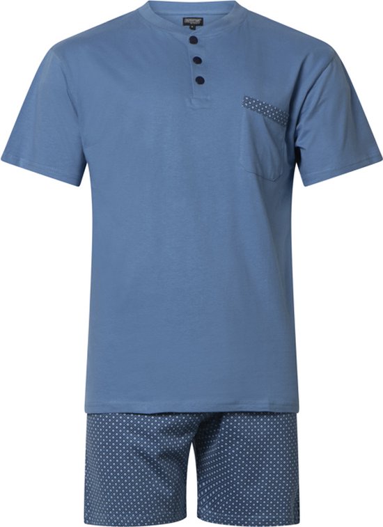 Heren shortama - outfitter - 412685- blue maat L