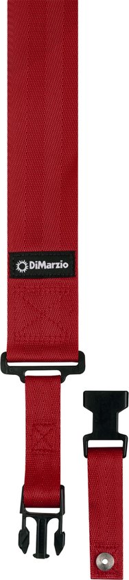 DiMarzio DD2200RD Nylon ClipLock 2 Inch Red - Gitaarband