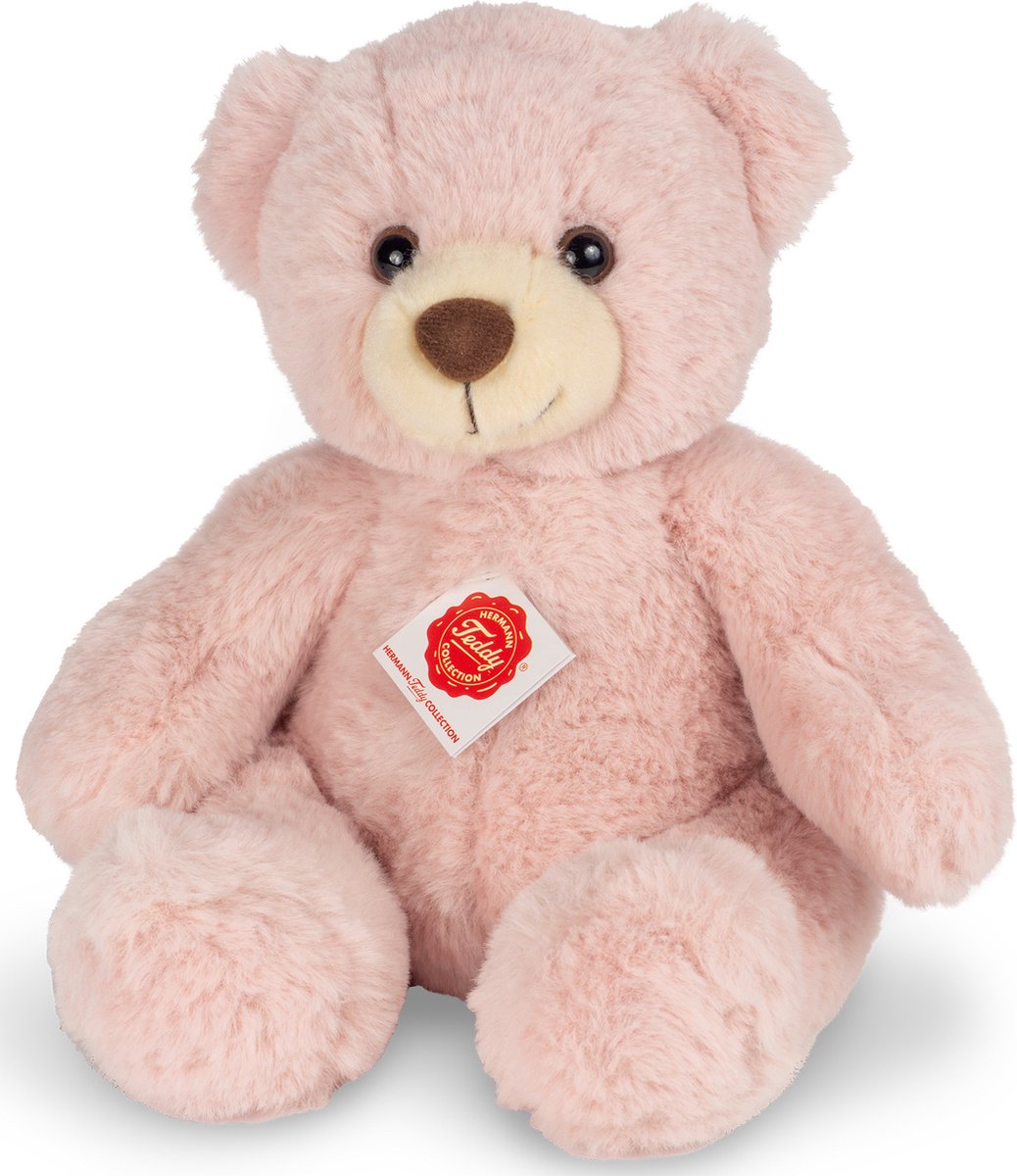 Teddy Hermann Knuffeldier beer Mikai - Roze pluche knuffel van 30 cm - Premium kwaliteit