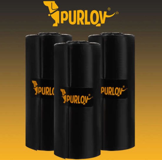Purlov Zwart Poepzakjes Set - 1000 Stuks met Handig Etui