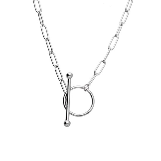 Toggle Clasp Paperclip Ketting Zilver - Zilver 925 - Amona Jewelry