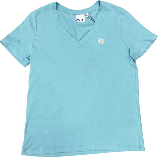 ICHI T-shirt Camino Nile Blue - Maat XS