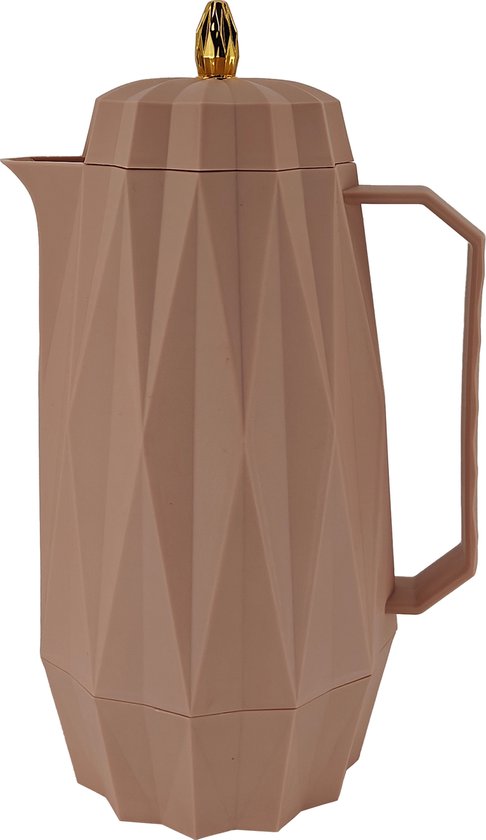 SB Line Thermos avec bouteille intérieure en verre - 1l - Or rose