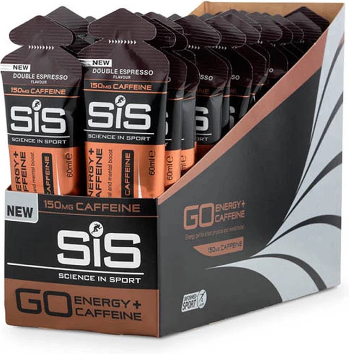 Goedkoopste Science in Sport - SiS Go Isotonic Energygel Caffeine - Energie gel - Isotone Sportgel - Double Espresso Smaak - 30 x 60ml