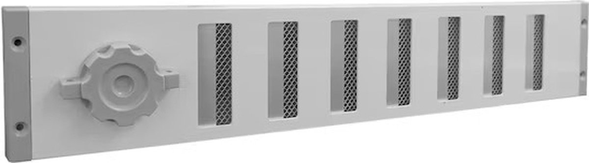 Gavo Schuifrooster met vliegengaas aluminium wit 50 x 9cm (Prijs per stuk)