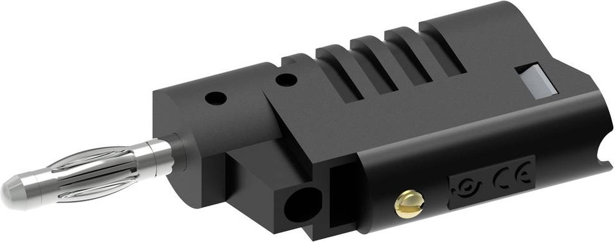 Electro PJP 1080-CD1-N Banaanstekker Stekker, recht Stift-Ø: 4 mm Zwart 1 stuk(s)