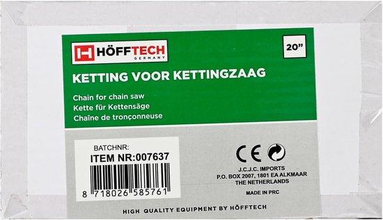 Benson Losse ketting voor benzine kettingzaag - 50 cm - 76 schakels - 1.5 mm groef - zwart van Benson — afbeelding 5