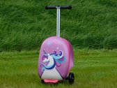 Kinderkoffer met Step - Unicorn - Incl. Nekkussen