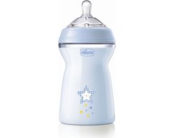 Chicco NaturalFeeling Fast Flow Fles Blauw 330ml 6m+