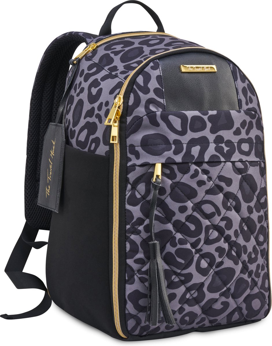 CabinMax Travel Hack Rugzak - Handbagage 20L – Reistas - 40x20x25 cm - Leopard