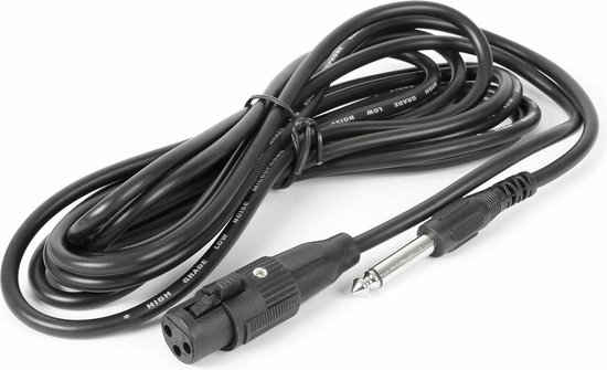 Fenton DM100 zwarte dynamische microfoon voor o.a. DJ's en karaoke