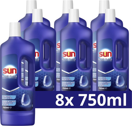 Produit de rinçage pour lave-vaisselle Sun - 8 x 750 ml - Paquet Advantage