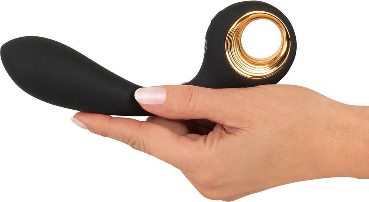 Bendable G-Spot Vibrator Black Flexibel Soft Touch-textuur