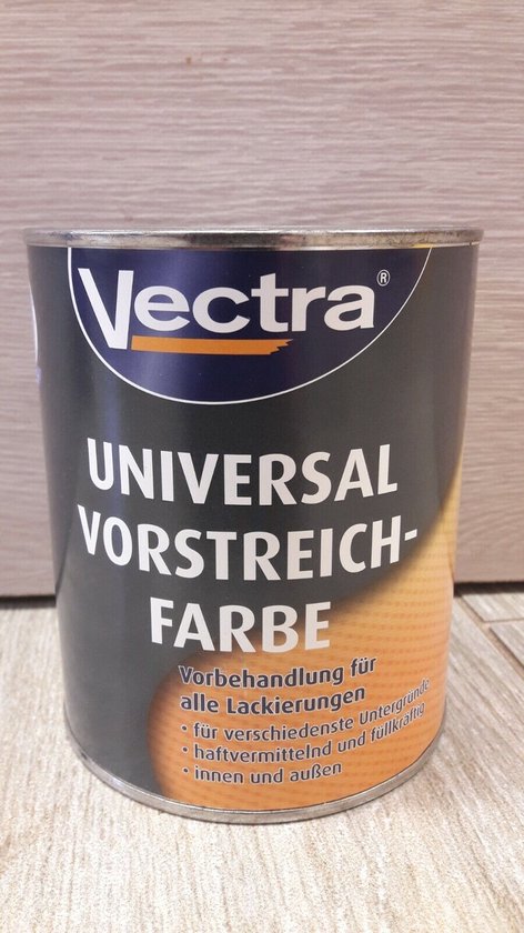 Verf - Lak - Vectra Univers al-voorschilderkleur - 3 stuks - 0,75L - Wit