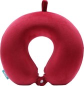 Oreiller cervical Traveller de A à Z - Mousse à mémoire de forme - Forme en U - Rouge