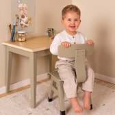 Kindertafel Skellefteå met uitschuifbaar tafelblad naturel e - Bureaus