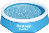 Bestway - Fast Set - Piscine Opblaasbaar avec pompe de filtration - PVC - 244x61 cm - Rond