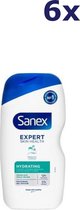 6x Sanex Gel Douche – Expert Skin Health Hydratant 400 ml