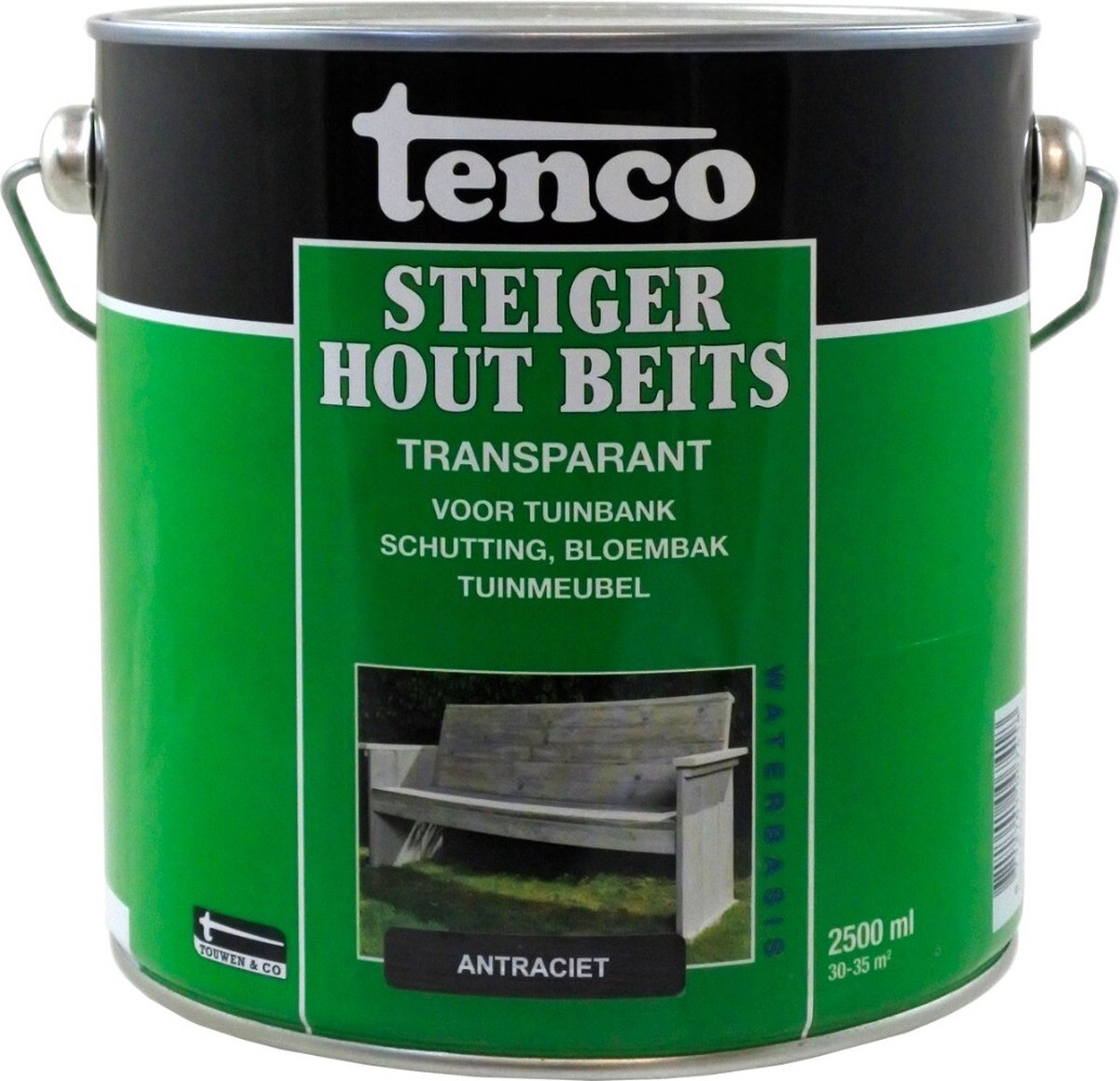 Tenco Steigerhoutbeits Antraciet 2,5 liter – foto 2