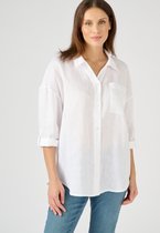 Damart - Hemd in *zuiver linnen - Vrouwen - Wit - 48