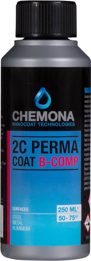 Chemona - Nano 2C Perma Coat Gloss - Onderhoud & Bescherming 250mL - 10 Jaar Corrosiewering & Bescherming voor Trespa, Gevelbekleding, Staal & Gepoedercoate Oppervlakken - Herstelt Originele Kleur en beschermt Oppervlakten.