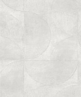 Papier peint - Demi-cercles - Papier peint intissé - Décoration murale - Papier peint non tissé - 0,53 0 10,06