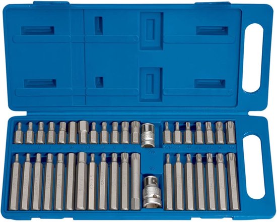 Foto: Draper tools zeshoekige torx spline bit set 40 delig tx star 33323