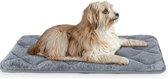 Hondendeken, hondenkussen, wasbaar, antislip, hondenmat, hondenbed voor kleine, middelgrote en grote honden, deken, ligmat, kattenkussen, grijs, 61 x 45 cm