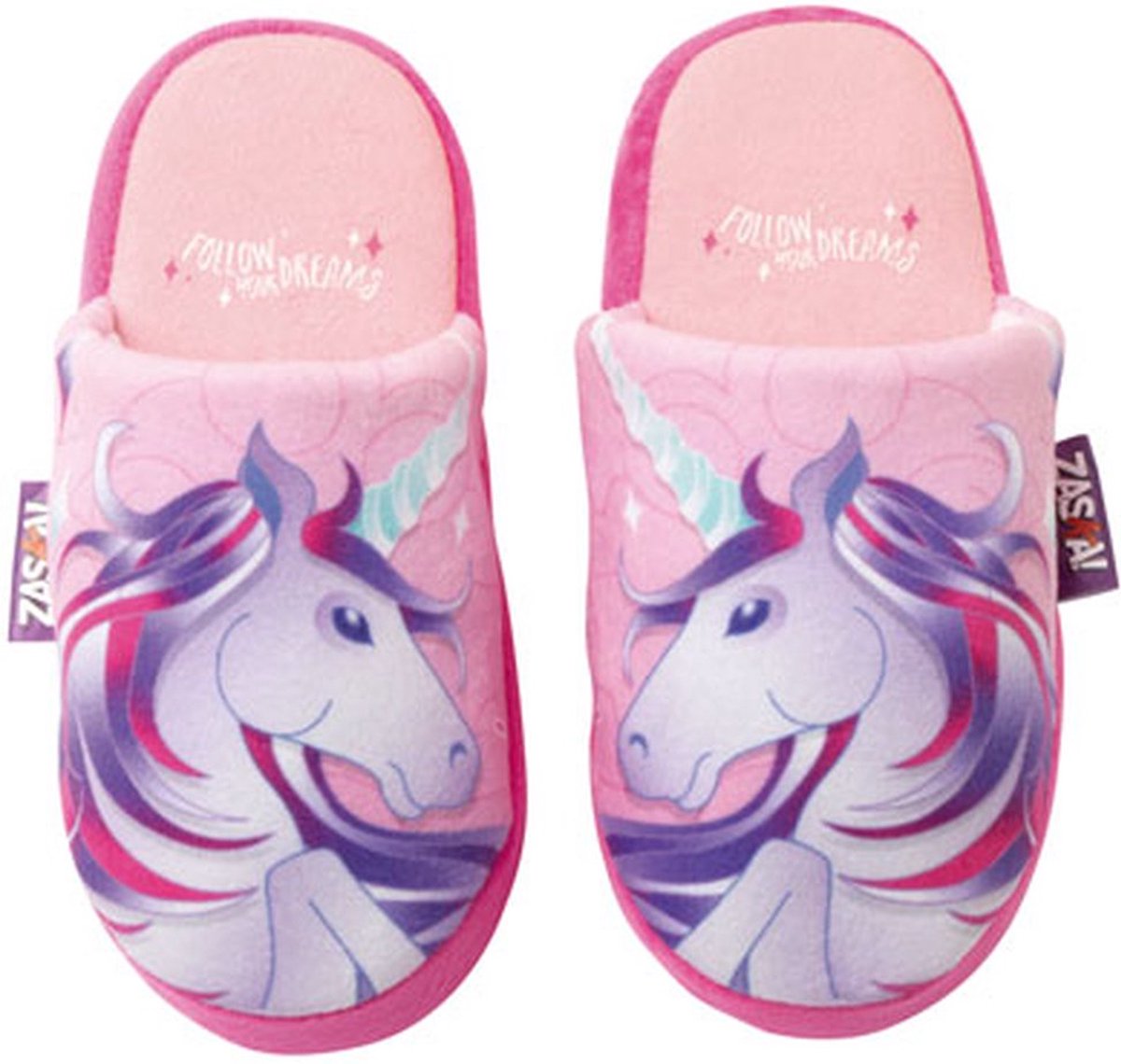 Unicorn pantoffels - Zaska! - éénhoorn - sloffen - maat 32/33