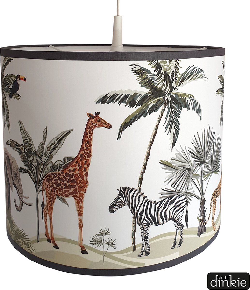 Studio Dinkie | Hanglamp | Jungle getekend | Babykamer | Kinderkamer | Lamp