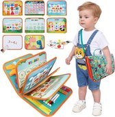 speelgoed Busy Board Montessori, à partir de 1, 2, 3, 4 ans, tout-petits, activité motrice, cadeau pour garçons et filles, speelgoed d'apprentissage sensoriel (vert)
