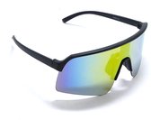 Ventoux Noir- Matt Wit Sportbril met UV400 Bescherming - Unisex & Universeel - Sportbril - Zonnebril voor Heren en Dames - Fietsaccessoires