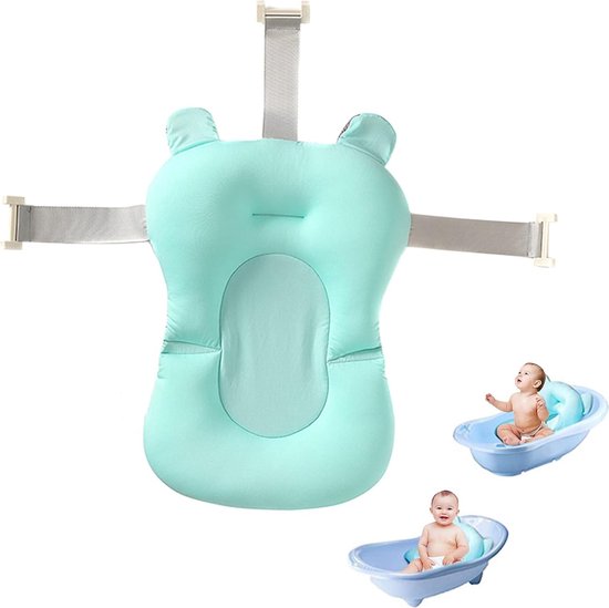 Mlshbt Opvouwbaar Bad Voor Kinderen - Dikke Plastic Baby Bad in Blauw, 58x45cm Mlshbt Opvouwbaar Bad Voor Kinderen - Dikke Plastic Baby Bad in Blauw, 58x45cm