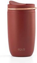 Equa Cup - thermosbeker koffie - thermosfles - koffiebeker - travel mug - drink fles - Bordeaux Rood - 300 ml - 100% lekvrij - RVS - BPA vrij - BPS vrij - BPF vrij - keramiek coating - Wine Not