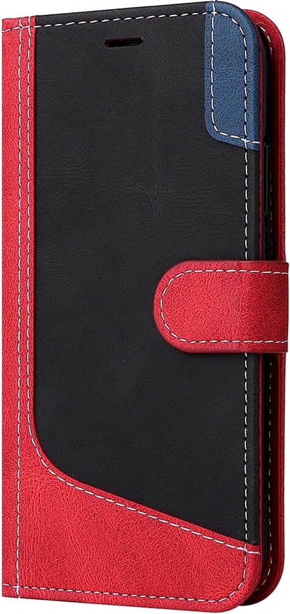 iPhone 15 Pro Max - PU Leather - Book Case - Cityhoesje.nl Rood
