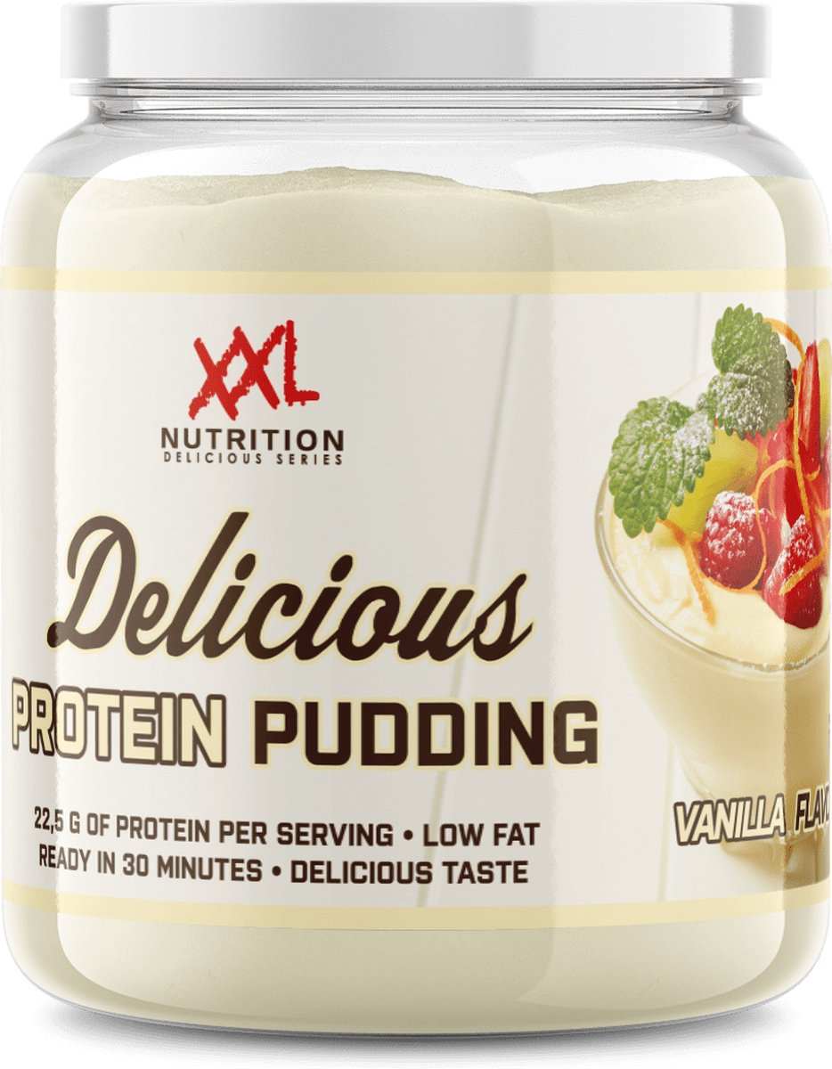 Goedkoopste XXL Nutrition - Delicious Protein Pudding - 22 Gram Eiwit - Eiwitrijke Snack & Dessert - Diverse Smaken - Vanille - 440 Gram (11 doseringen