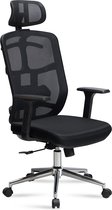 Rootz Moderne Draaistoel - Bureaustoel - Ergonomische stoel - Mesh Cover - Verstelbare Lendensteun - 120-130cm x 68cm x 68cm