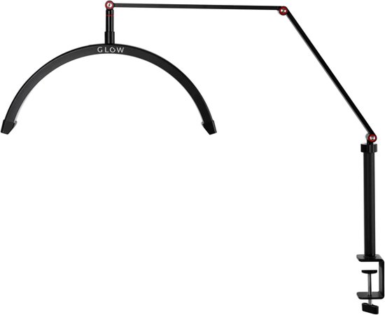 Lampe de traitement Glow MX3 pour plateau de table noir - lampe de table - lampe manucure - application des cils