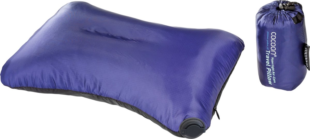 Cocoon Air Core Pillow - Microlight - Black/Dark blue