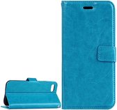 Bookcase Geschikt voor: iPhone 5 / 5C / 5S / SE - Turquoise - portemonnee hoesje