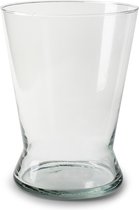Jodeco Bloemenvaas Xana - helder transparant - glas - D18,5 x H25 cm