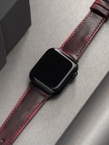 Apple Watch Leren Horlogeband - Red Degrade Chilli - 38mm, 40mm, 41mm