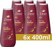 Bol.com Dove Advanced Care Verzorgende Douchegel - Pro-Age - 24-uur lang effectieve hydratatie - 6 x 400 ml aanbieding