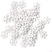 50 Foam Sneeuwvlokken Stickers met Glitters - Knutselen Meisjes - Knutselen Volwassenen - Kaarten Maken - Winter - Sneeuwvlok Glitter Stickers - Zelf Kaarten Maken