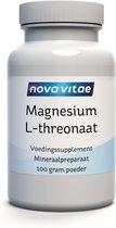 Nova Vitae - Magnesium L-threonaat - L-threonate - poeder - 100 gram = 200 capsules