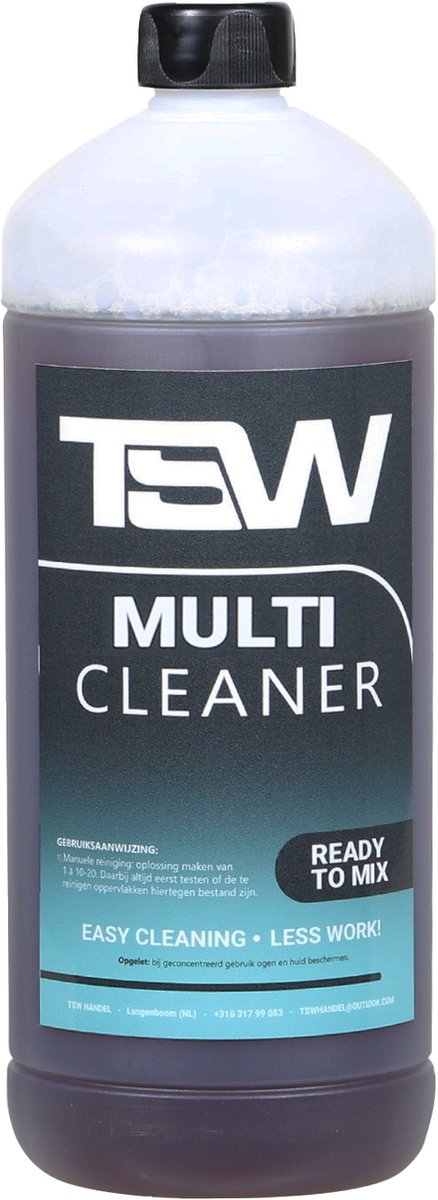 TSW Multi Cleaner - Ready to mix - 1L - auto shampoo - reiniger voor fiets, motor, auto, machine - universele reiniger