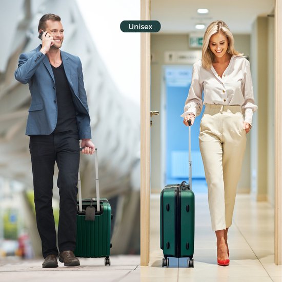 RYER Handbagage Koffer 36L - Dubbel TSA Slot - Extra sterke Rits met Voorvak - Unisex