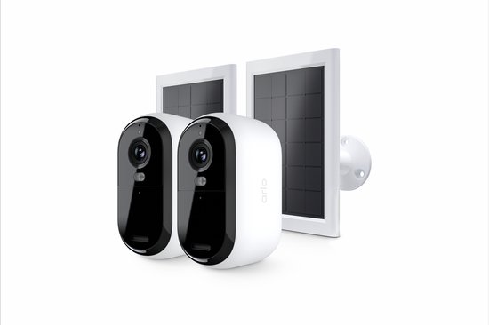 Arlo Essential 2K draadloze beveiligingscamera voor buiten en zonnepanelen - 2 Camera's & 2 Zonnepanelen van Arlo — afbeelding 2